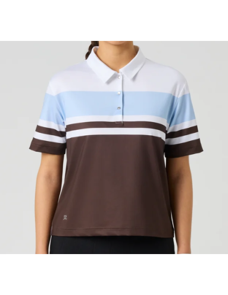 Daily Sports women golf Cropped Striped 1/2S Polo shirt 1000912
