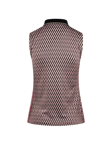 Daily Sports Geometric Sleeveless Women Golf Polo shirt 1000783