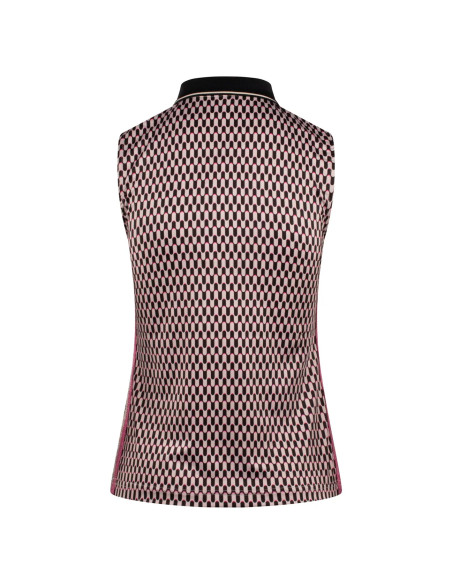 Polo Golf Mujer Daily Sports Geometric Sleeveless 1000783
