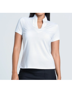 Lucky in Love Pleated Placket women golf Polo shirt GT274-110